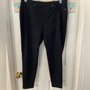 Style & Co Black Stretch Pull-on Pants Sz L